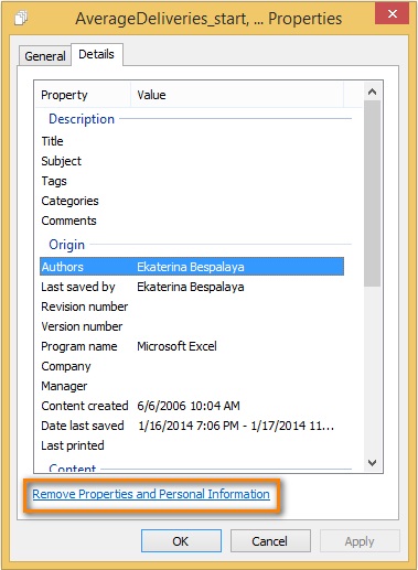 Hogyan, hogy az Excel 2010-ben és 2013-ban megtekintheti, módosíthatja és törölheti dokumentum tulajdonságok