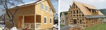 Frame-panel házak gazdaság osztályú ár standard projektek