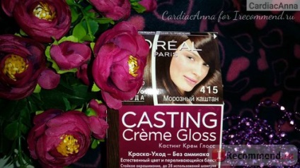 hajfesték L'Oréal casting creme gloss - «paint-l - oreal casting creme gloss árnyékban # 415