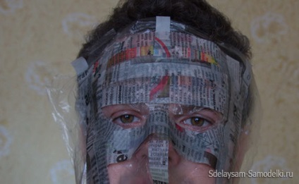 Koponya maszk papírból saját kezűleg