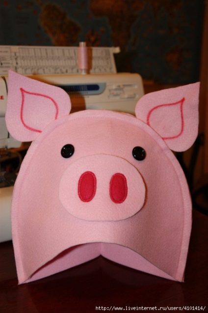 Pig maszk a kezét, hogy varrni (a maszk) Pig maszk kezeddel varrni