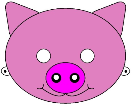 Pig maszk a kezét, hogy varrni (a maszk) Pig maszk kezeddel varrni