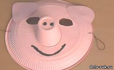 Pig maszk a kezét, hogy varrni (a maszk) Pig maszk kezeddel varrni