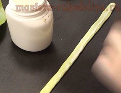 Master Class kerámia floristike sárga tulipán (nagy lapos tulipán) Mesterkurzus kerámia virág design sárga tulipán
