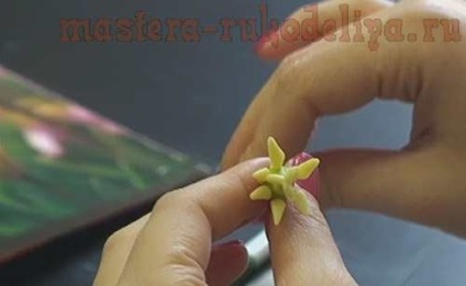 Mesterkurzus kerámia virág design sárga tulipán
