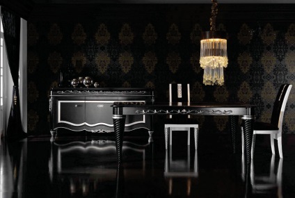 A bútorok az Art Deco stílus a belső a nappali, hálószoba, fürdőszoba és egyéb helyiségek