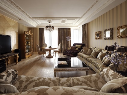A bútorok az Art Deco stílus a belső a nappali, hálószoba, fürdőszoba és egyéb helyiségek