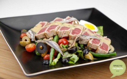 Nicoise saláta - recept egy klasszikus, tonhal, fotók