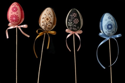 Húsvéti tojás saját kezűleg 1 éjszakára dekoráció hímzés és varrócérna