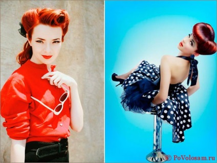 Pin-up frizurák, hogyan lehet a saját, fényképeit lépésről lépésre (Pin-Up) Pin-up frizurák, hogyan lehet a saját, fényképeit lépésről lépésre