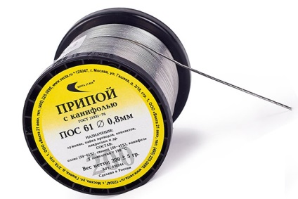Solder gyanta készítmény, típusok, jellemzők, választás (forrasz) Solder gyanta készítmény, típusok, jellemzők, választás