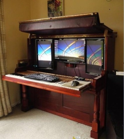 A munkahely a régi zongora (DIY)