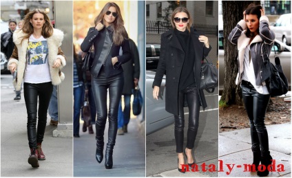 Abból, amit viselni bőrnadrágot (leggings) Abból, amit viselni bőrnadrágot