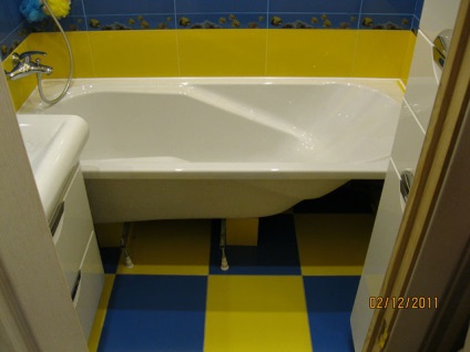 Blue fürdő design, színek kombinációja, a valós képet (tervezés) Blue fürdő design, színek kombinációja, valódi fotók