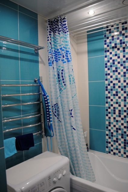Blue fürdő design, színek kombinációja, valós fotó (színes) Blue fürdő design, színek kombinációja, valódi fotók