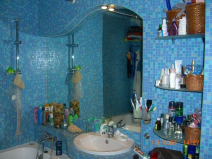 Blue fürdő design, színek kombinációja, a valós képet (kék) Blue fürdő design, színek kombinációja, valódi fotók