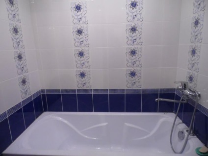 Blue fürdő design, színek kombinációja, a valós képet (tervezés) Blue fürdő design, színek kombinációja, valódi fotók