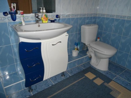 Blue fürdő design, színek kombinációja, valós fotó (fürdő) Blue fürdő design, színek kombinációja, valódi fotók