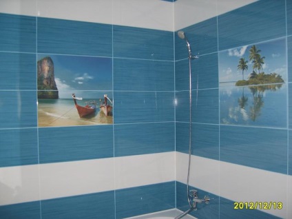 Blue fürdő design, színek kombinációja, a valós képet (kék) Blue fürdő design, színek kombinációja, valódi fotók