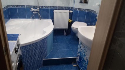 Blue fürdő design, színek kombinációja, a valós képet (tervezés) Blue fürdő design, színek kombinációja, valódi fotók