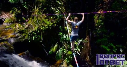 Slackline mi ez, mit és hol használják a jogot, hogy húzza slackline rekord