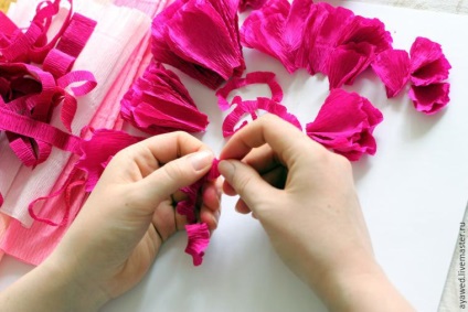 Készítsen virágot gofrobumagi a csomagolópapír dekoráció - Fair Masters - kézzel készített,