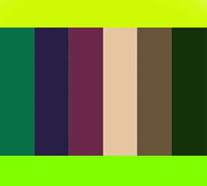 Táblázat színkombinációk Chartreuse
