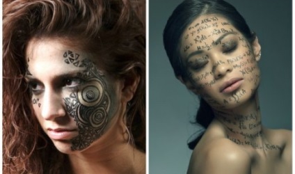 Тату на обличчі дівчат- особливості жіночих татуювань на обличчі