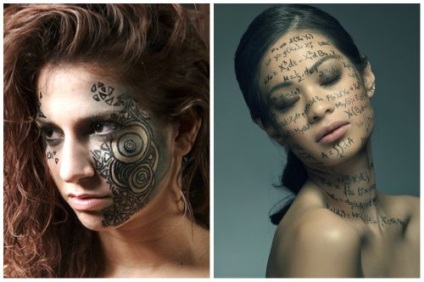 Тату на обличчі дівчат- особливості жіночих татуювань на обличчі