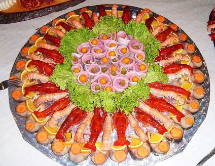 Dekoráció karácsonyi szeletelés haltál (hal) Karácsonyi dekoráció szeletelés halétel