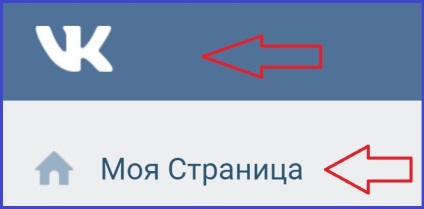 VKontakte oldalam - közvetlenül az oldal cr
