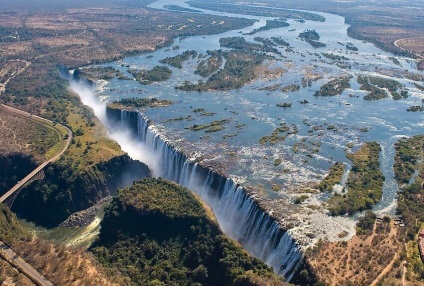 Victoria Falls (Zambezi folyó) fotó, érdekes tények, leírások