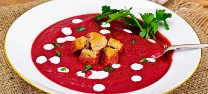 Hideg borscs - recept céklát, kolbász, joghurt, marha- és sóska (cékla) Hideg borscs - recept céklát, kolbász, joghurt, marha- és sóska