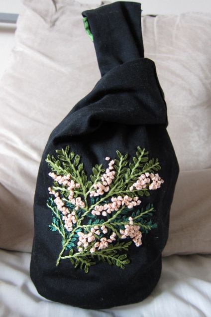 Japán mini-bag (japán csomós zacskó) a kezével (japán) Japán mini-bag (japán csomós zacskó) saját kezűleg