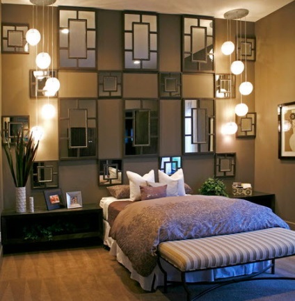 Mirror panelek a falak - egy elbűvölő belső 50 fotó