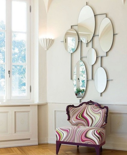 Mirror panelek a falak - egy elbűvölő belső 50 fotó