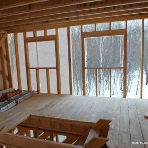 Téli építése frame ház 50 kép