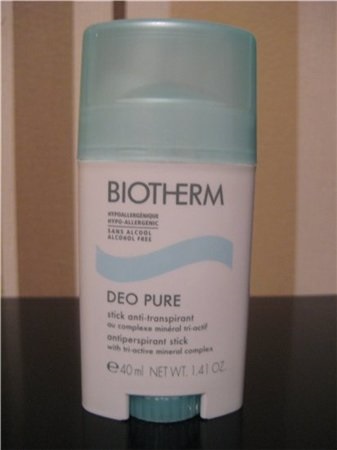 Dezodor stift Deo Pure bot a Biotherm - értékelés kozmetikumok - makeit-up - a kozmetikai vélemények