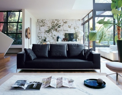 Kanapé a nappaliban - 80 kép példák szép design