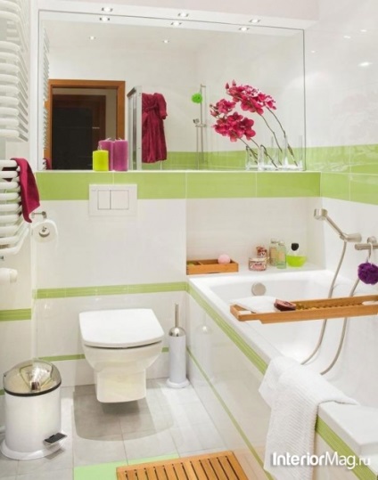 A design a szűk fürdőszobában - 10 kép