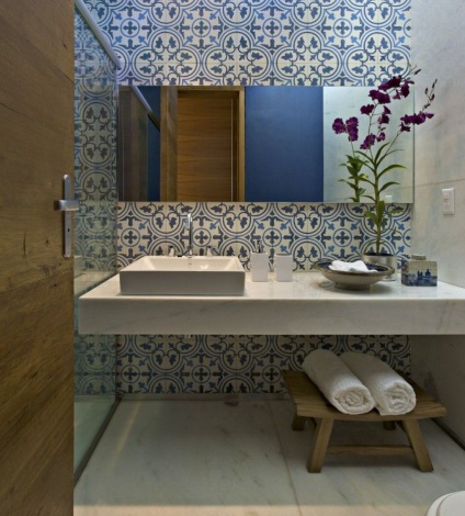 Photo tervezés csempe fürdőszoba és a stílus a stílus