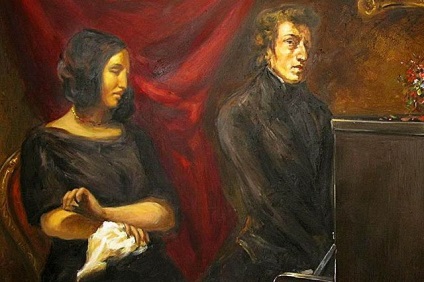 A szerelmi történet Zhorzh Homok és Frederic Chopin
