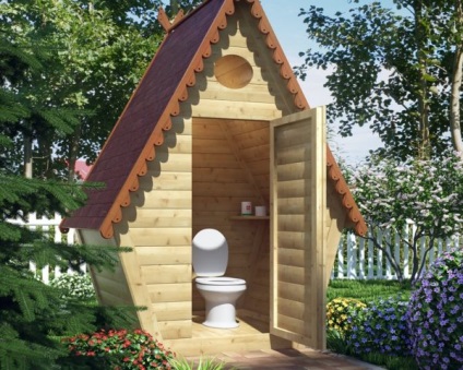Hogyan építsünk egy WC az országban a toalett használata elővárosi méretes rajz típusú Mansion, tanácsadás
