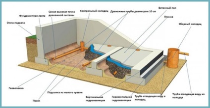 Hogyan készítsünk egy pincében az ország saját kezűleg a magas talajvízszint, videó és tippek