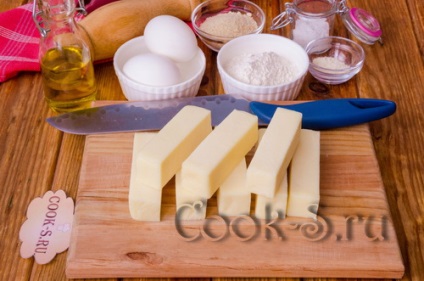 Hogyan készítsünk sajtos rúd - recept fotókkal