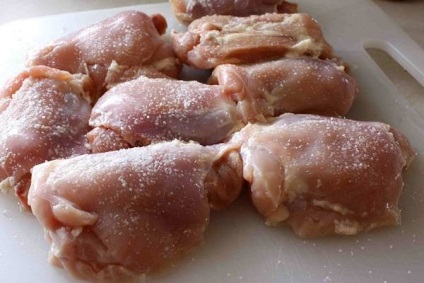 Csirke karamell öntettel - lépésről lépésre recept fotók