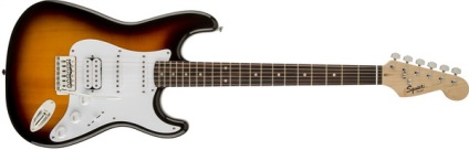 Áttekintés elektromos Squier by Fender Stratocaster golyó