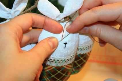 Húsvéti kosár mezei nyúl - Fair Masters - kézzel készített, kézzel készített