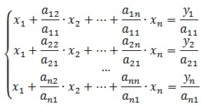 Megoldása rendszerek lineáris egyenletek Gauss