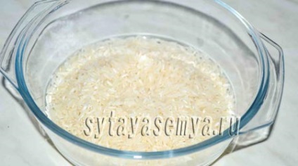 Rice a mikrohullámú egy lépésről lépésre recept fotók (rizs a mikrohullámú) Rice a mikrohullámú lépésről lépésre recept fotók